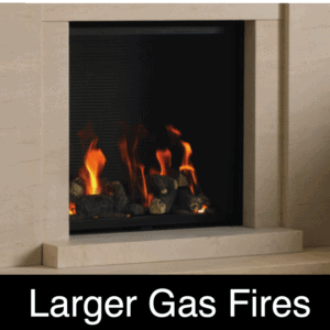 larger gas fire